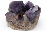 Deep Purple Amethyst Crystal Cluster With Large Crystals #223344-1